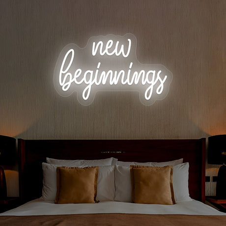 New Beginnings Neon Sign | NEON SIGNO® Custom Neon Signs