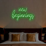 New Beginnings Neon Sign | NEON SIGNO® Custom Neon Signs