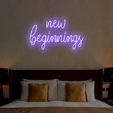 New Beginnings Neon Sign | NEON SIGNO® Custom Neon Signs