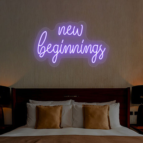 New Beginnings Neon Sign | NEON SIGNO® Custom Neon Signs