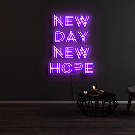 New Day New Hope Neon Sign | NEON SIGNO® Custom Neon Signs