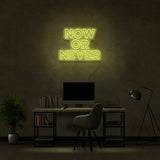 Now Or Never Neon Sign | NEON SIGNO® Custom Neon Signs