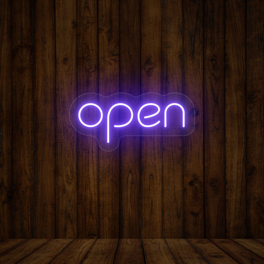 Open Neon Sign | NEON SIGNO® Custom Neon Signs