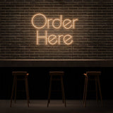 Order Here Neon Sign | NEON SIGNO® Custom Neon Signs