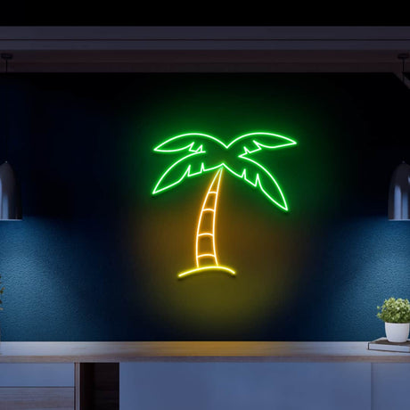 Palm Tree Neon Sign - Multicolor | NEON SIGNO® Custom Neon Signs