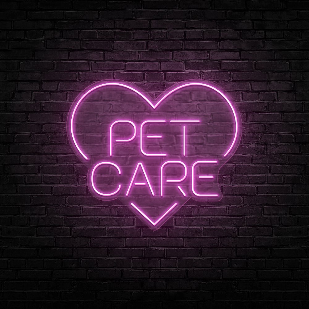 Pet Care Neon Sign | NEON SIGNO® Custom Neon Signs