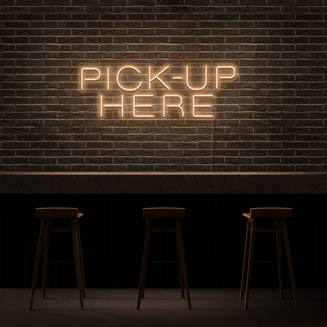 Pickup Here Neon Sign | NEON SIGNO® Custom Neon Signs