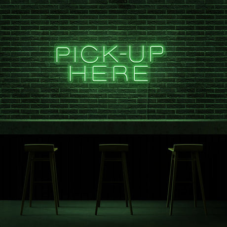 Pickup Here Neon Sign | NEON SIGNO® Custom Neon Signs