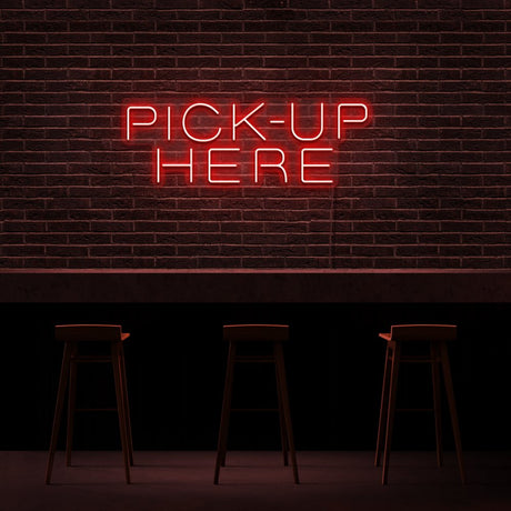 Pickup Here Neon Sign | NEON SIGNO® Custom Neon Signs