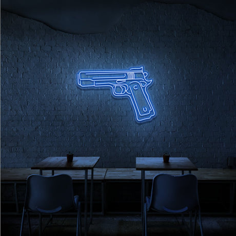 Pistol Neon Sign | NEON SIGNO® Custom Neon Signs