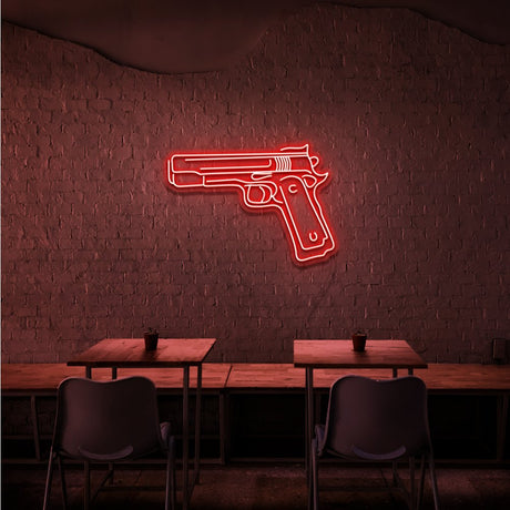 Pistol Neon Sign | NEON SIGNO® Custom Neon Signs