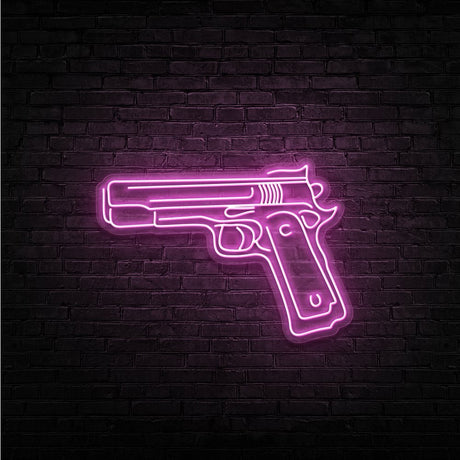 Pistol Neon Sign | NEON SIGNO® Custom Neon Signs