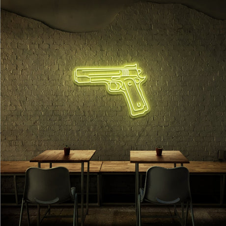 Pistol Neon Sign | NEON SIGNO® Custom Neon Signs