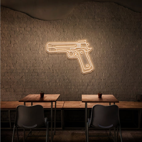 Pistol Neon Sign | NEON SIGNO® Custom Neon Signs