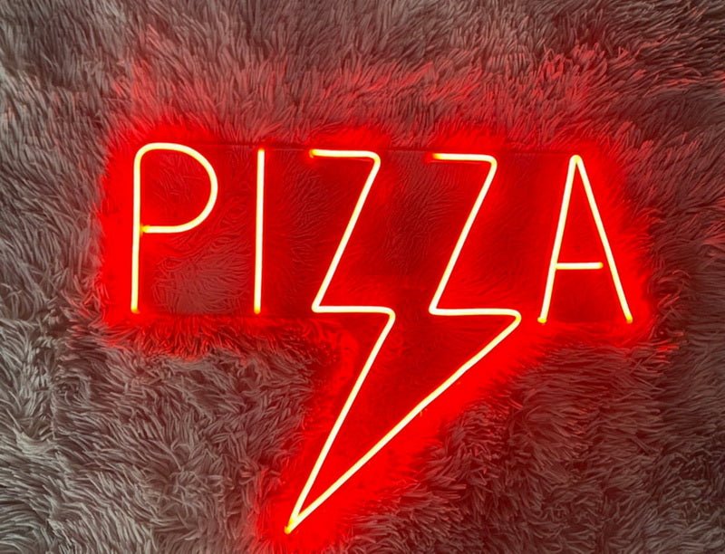 Pizza Lightning Neon Sign | NEON SIGNO® Custom Neon Signs