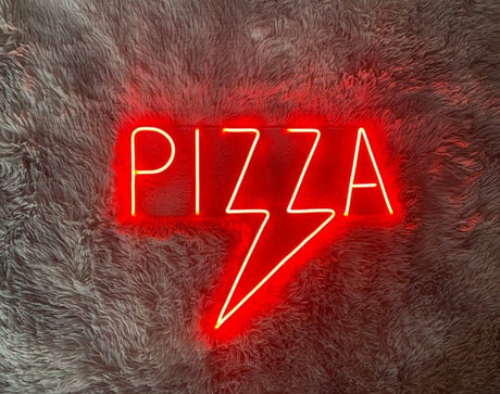 Pizza Lightning Neon Sign | NEON SIGNO® Custom Neon Signs