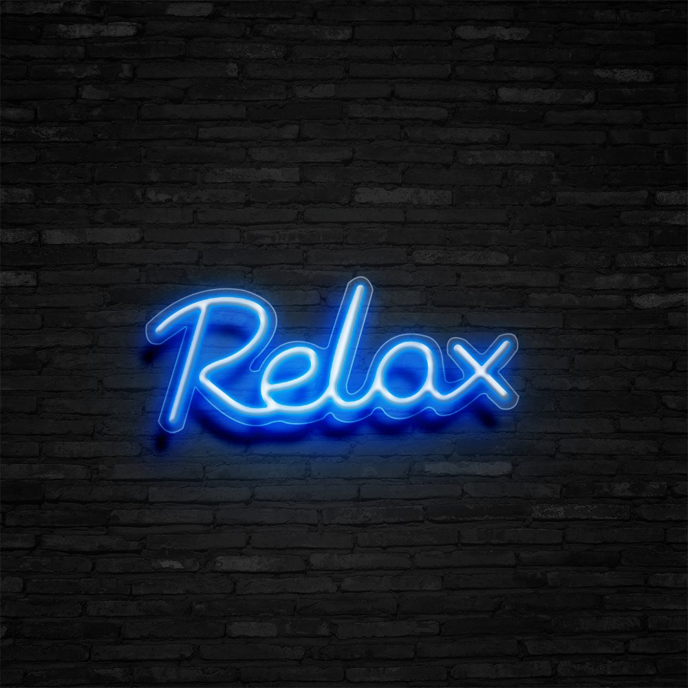 Relax Neon Sign | NEON SIGNO® Custom Neon Signs