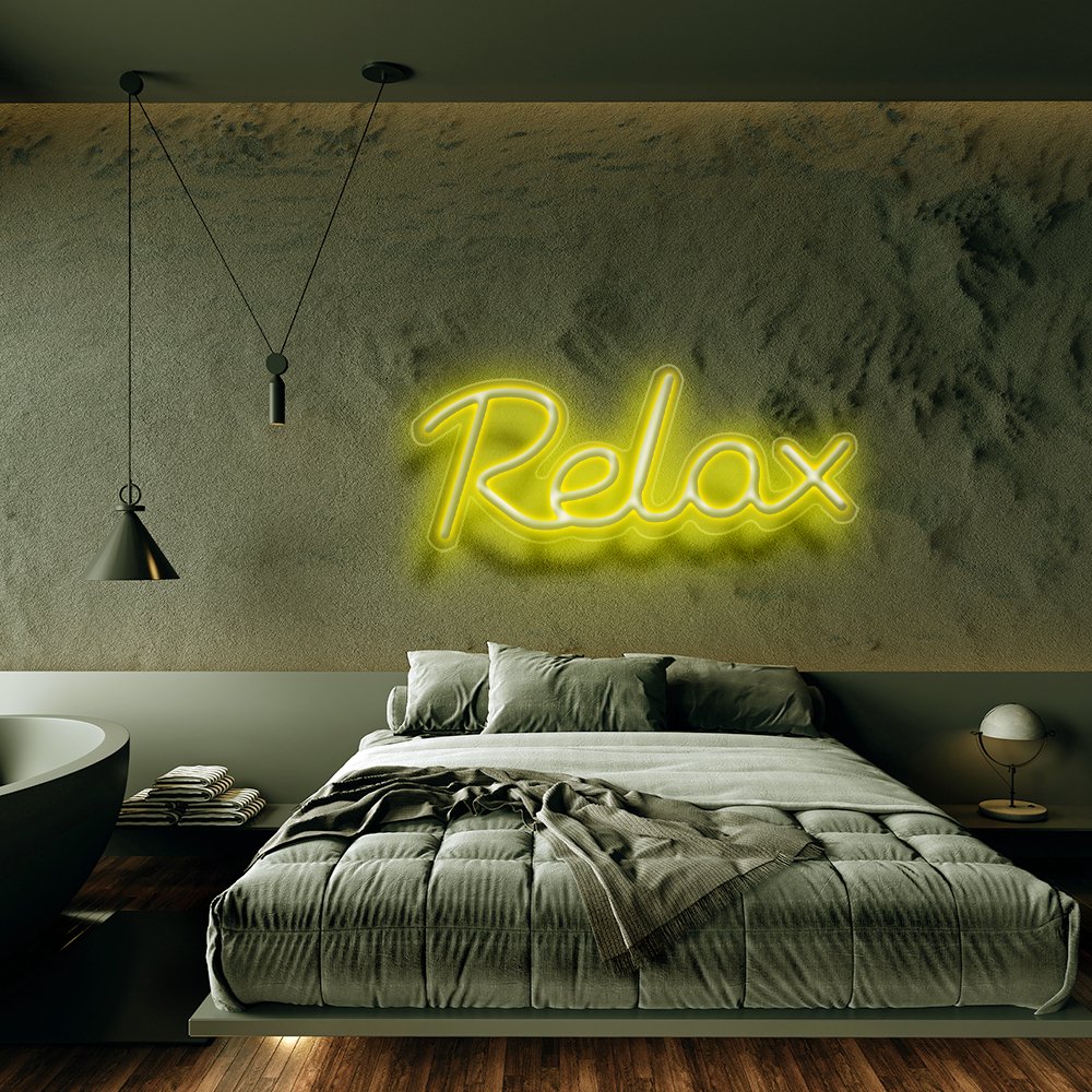 Relax Neon Sign | NEON SIGNO® Custom Neon Signs