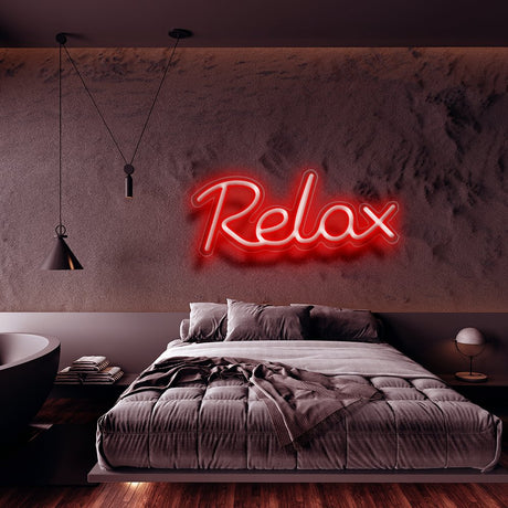 Relax Neon Sign | NEON SIGNO® Custom Neon Signs