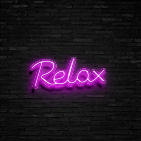 Relax Neon Sign | NEON SIGNO® Custom Neon Signs