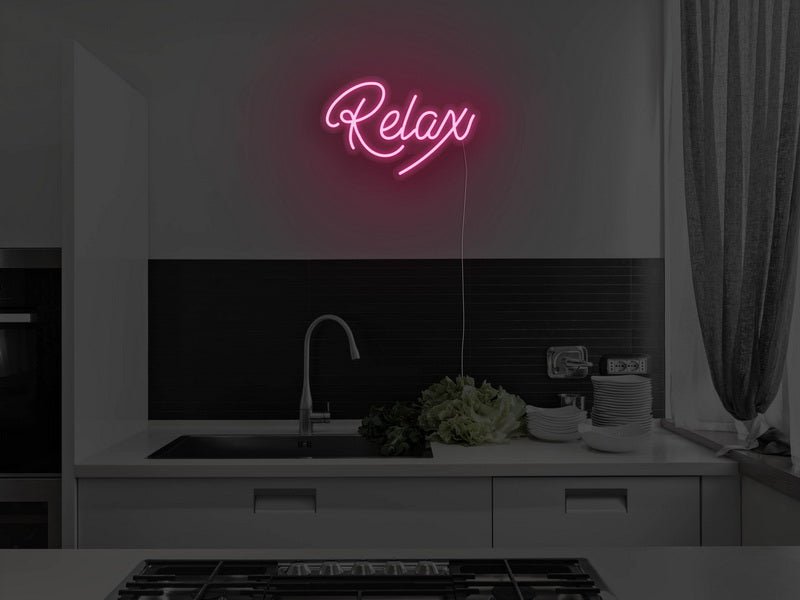 Relax Neon Sign | NEON SIGNO® Custom Neon Signs