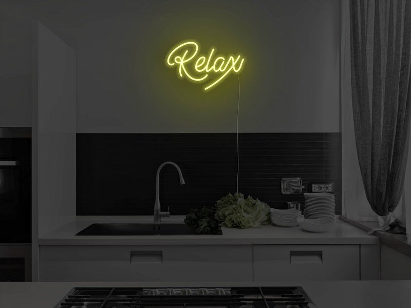 Relax Neon Sign | NEON SIGNO® Custom Neon Signs