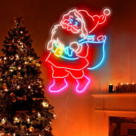 Santa Claus neon lights | NEON SIGNO® Custom Neon Signs