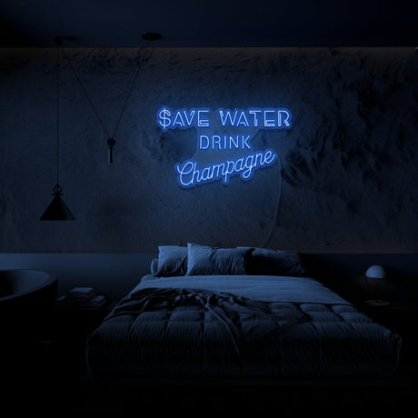 Save Water Neon Sign | NEON SIGNO® Custom Neon Signs