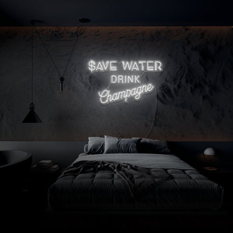 Save Water Neon Sign | NEON SIGNO® Custom Neon Signs