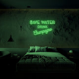 Save Water Neon Sign | NEON SIGNO® Custom Neon Signs