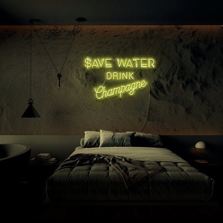 Save Water Neon Sign | NEON SIGNO® Custom Neon Signs