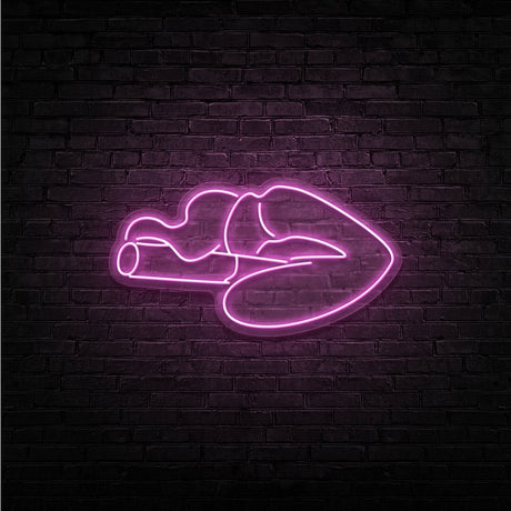 Smoking Neon Sign | NEON SIGNO® Custom Neon Signs