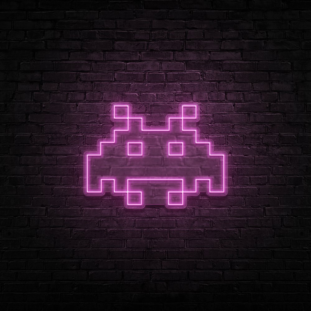 Space Invaders Neon Sign | NEON SIGNO® Custom Neon Signs