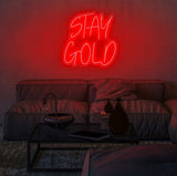 Stay Gold Neon Sign | NEON SIGNO® Custom Neon Signs