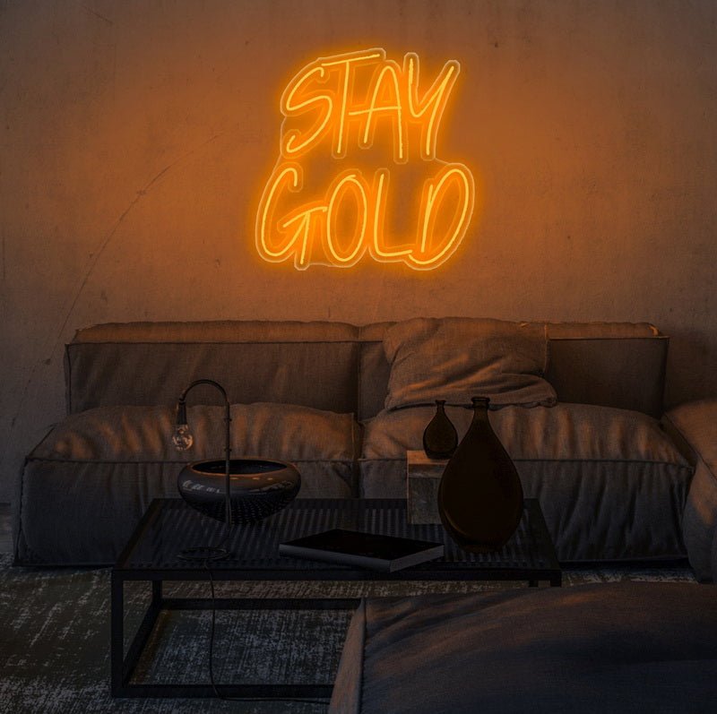 Stay Gold Neon Sign | NEON SIGNO® Custom Neon Signs