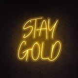 Stay Gold Neon Sign | NEON SIGNO® Custom Neon Signs