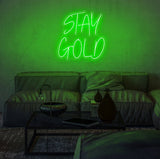 Stay Gold Neon Sign | NEON SIGNO® Custom Neon Signs