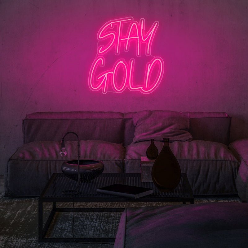 Stay Gold Neon Sign | NEON SIGNO® Custom Neon Signs