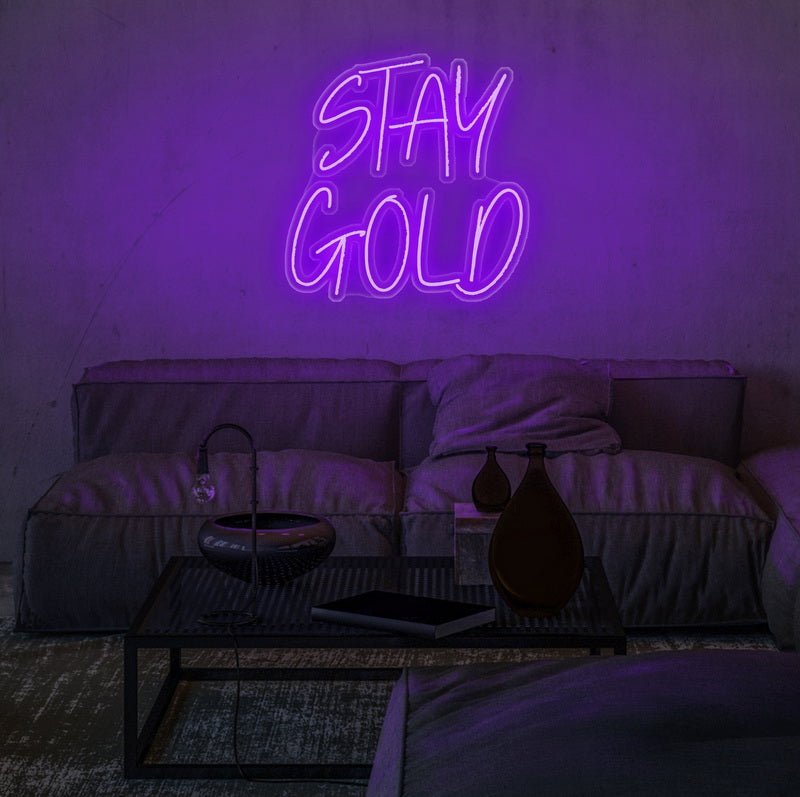 Stay Gold Neon Sign | NEON SIGNO® Custom Neon Signs