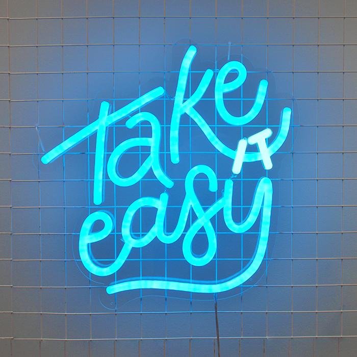 Take It Easy Neon Sign | NEON SIGNO® Custom Neon Signs