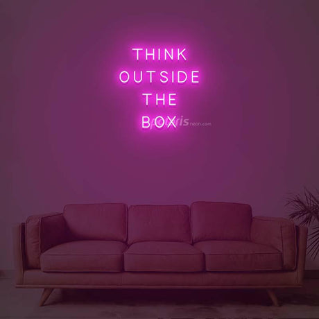 Think Outside The Box Neon Sign | NEON SIGNO® Custom Neon Signs