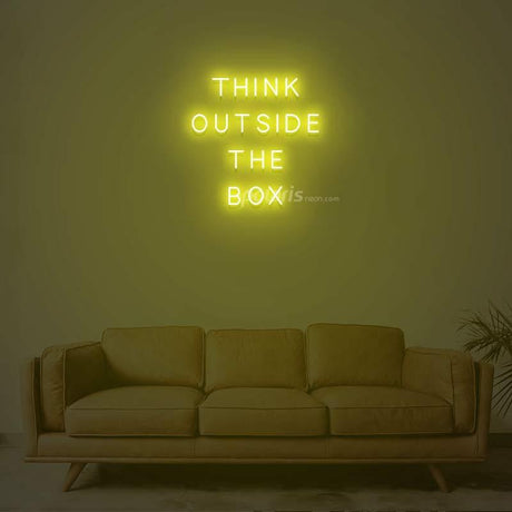 Think Outside The Box Neon Sign | NEON SIGNO® Custom Neon Signs