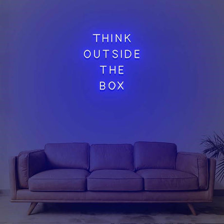 Think Outside The Box Neon Sign | NEON SIGNO® Custom Neon Signs