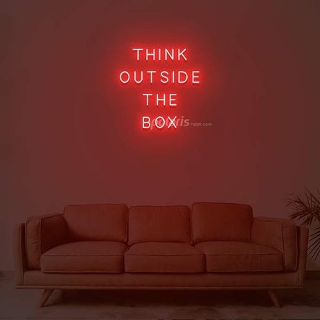 Think Outside The Box Neon Sign | NEON SIGNO® Custom Neon Signs