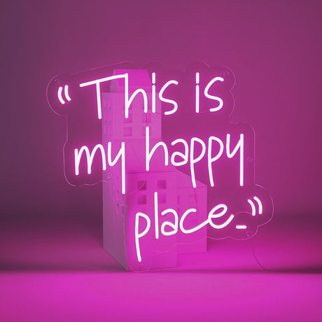 This Is My Happy Place Neon Sign | NEON SIGNO® Custom Neon Signs