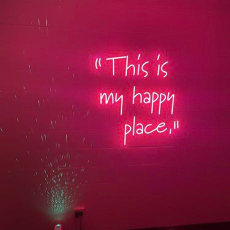 This Is My Happy Place Neon Sign | NEON SIGNO® Custom Neon Signs