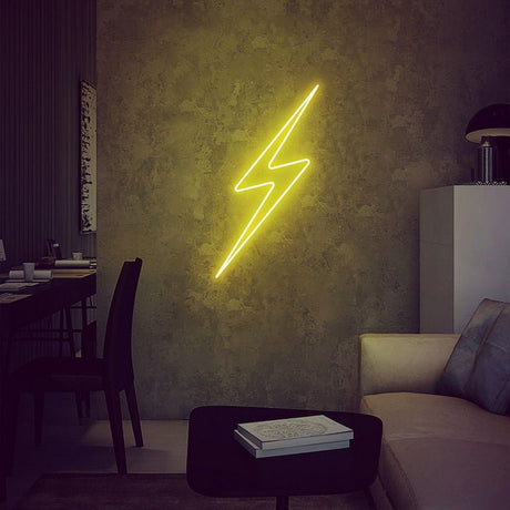 Thunderbolt Lightning Bolt Lightning Strike Neon Sign | NEON SIGNO® Custom Neon Signs