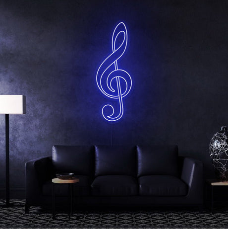 Treble Clef Neon Sign | NEON SIGNO® Custom Neon Signs