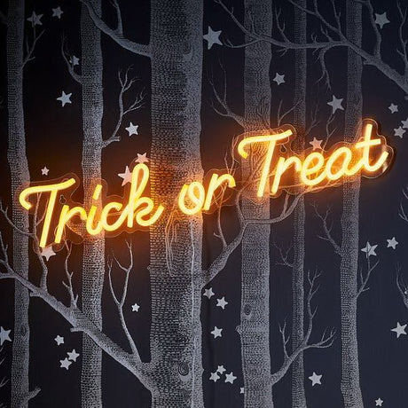 Trick Or Treat Halloween Neon Sign | NEON SIGNO® Custom Neon Signs