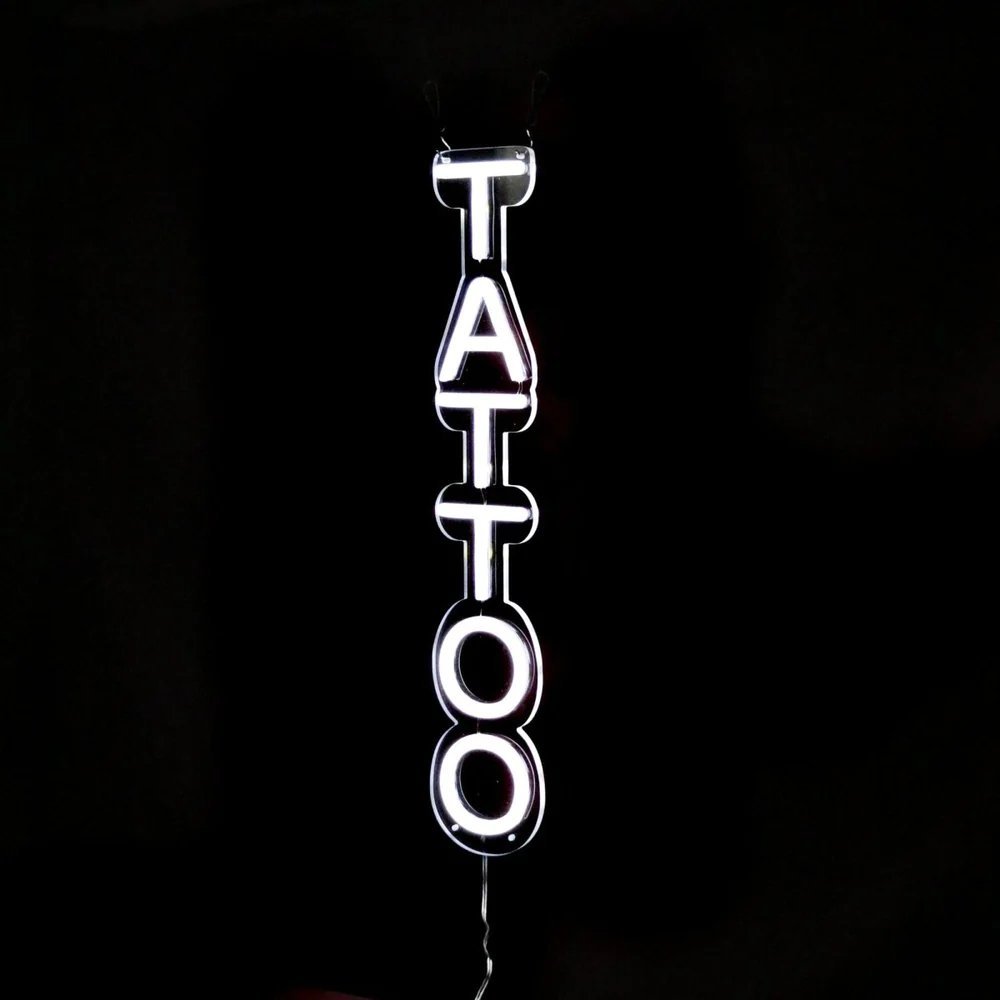 Vertical Tattoo Neon Sign | NEON SIGNO® Custom Neon Signs